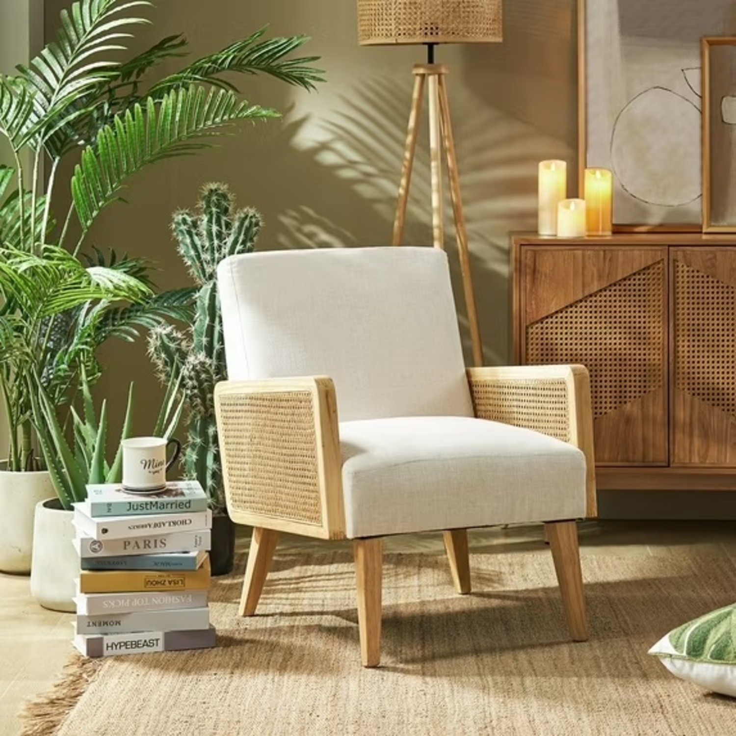 Wayfair White Rattan Accent Chairs - image-8