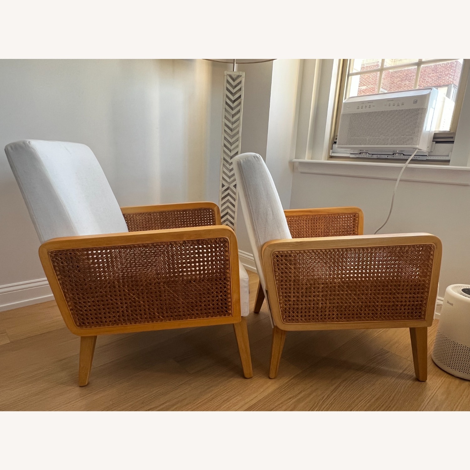 Wayfair White Rattan Accent Chairs - image-3