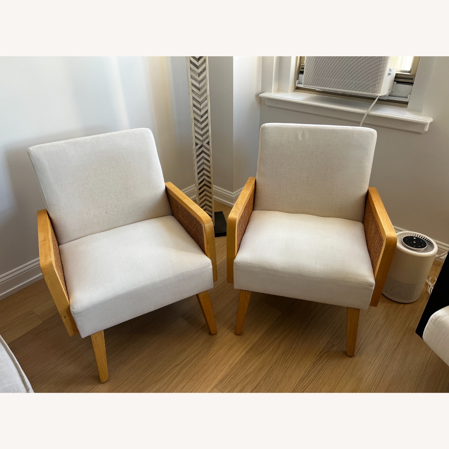 Wayfair White Rattan Accent Chairs - image-1