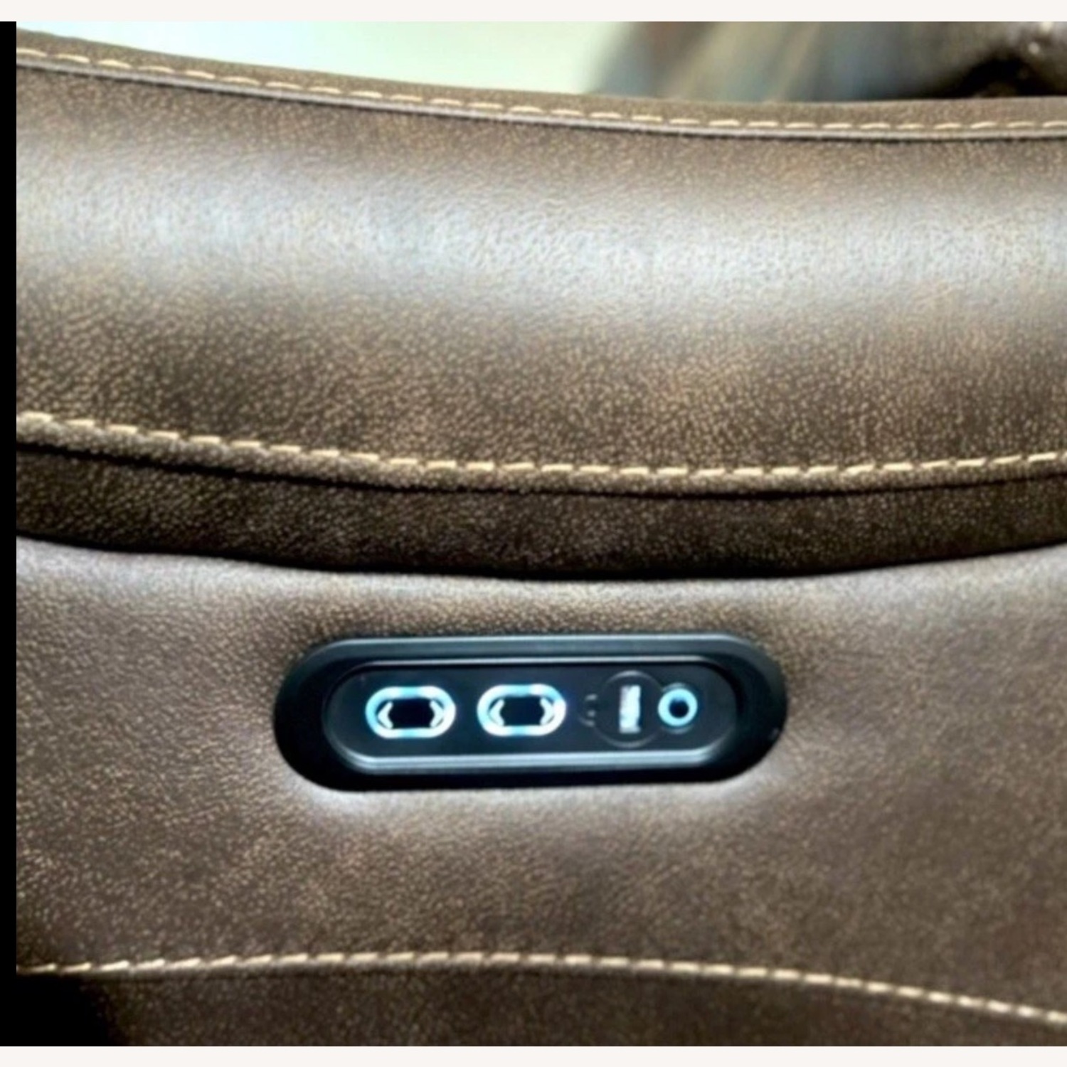 Laredo Springs Luxury Brown Microsuede Loveseat - image-5