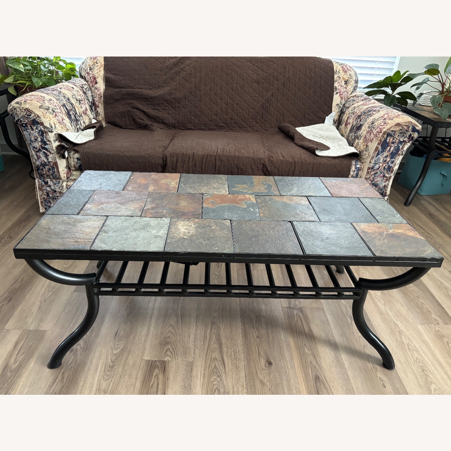 Buy Now or Never Light Gray Metal Coffee Table - image-4
