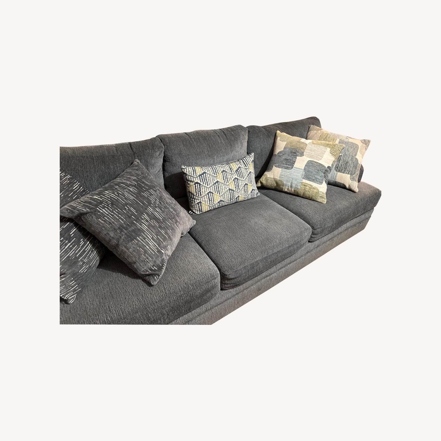 Norlin Blue 3 Seater Sofa - image-7