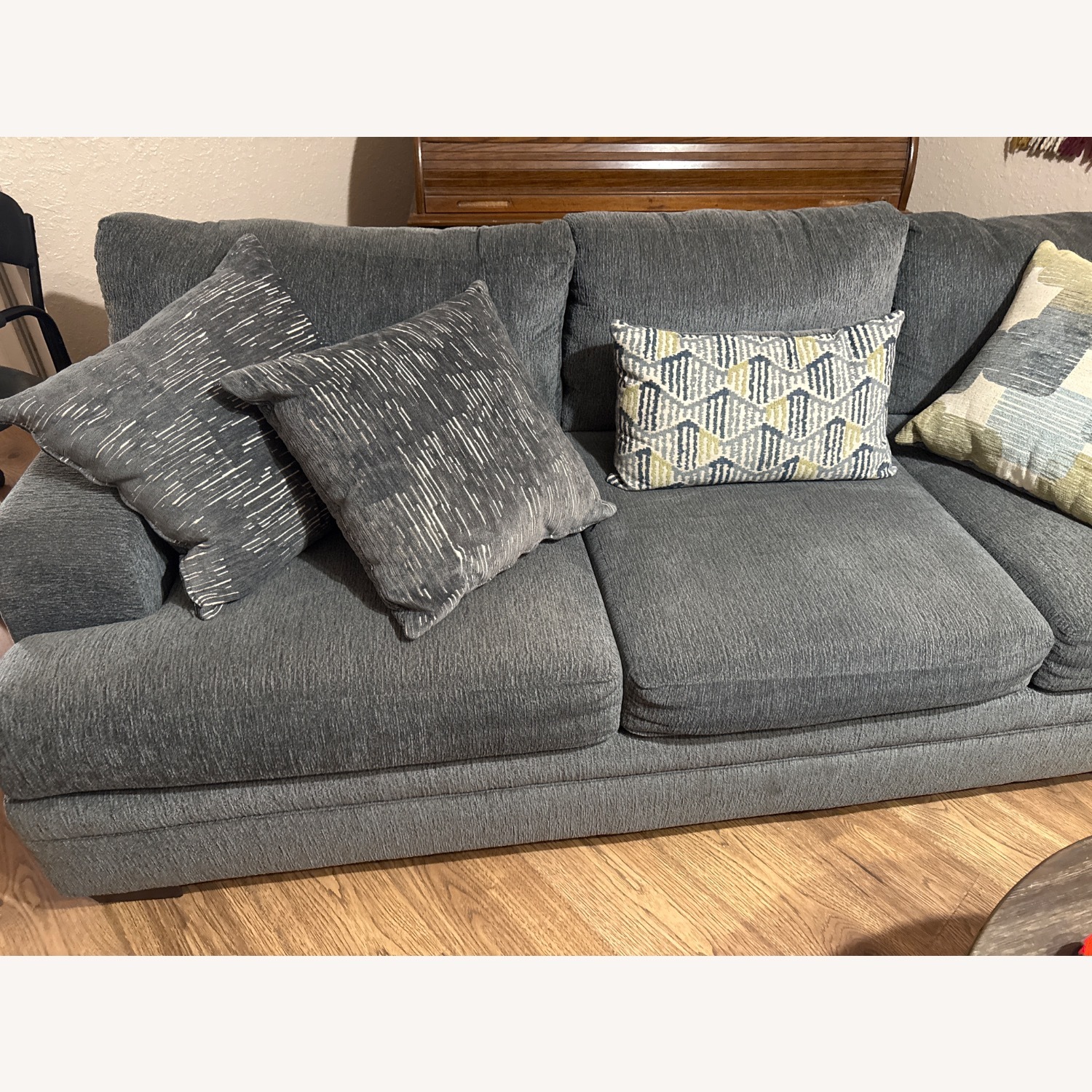 Norlin Blue 3 Seater Sofa - image-2