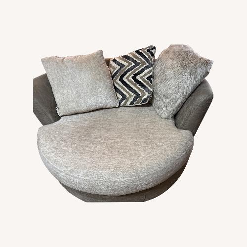 Used White Chair and a Half for sale on AptDeco