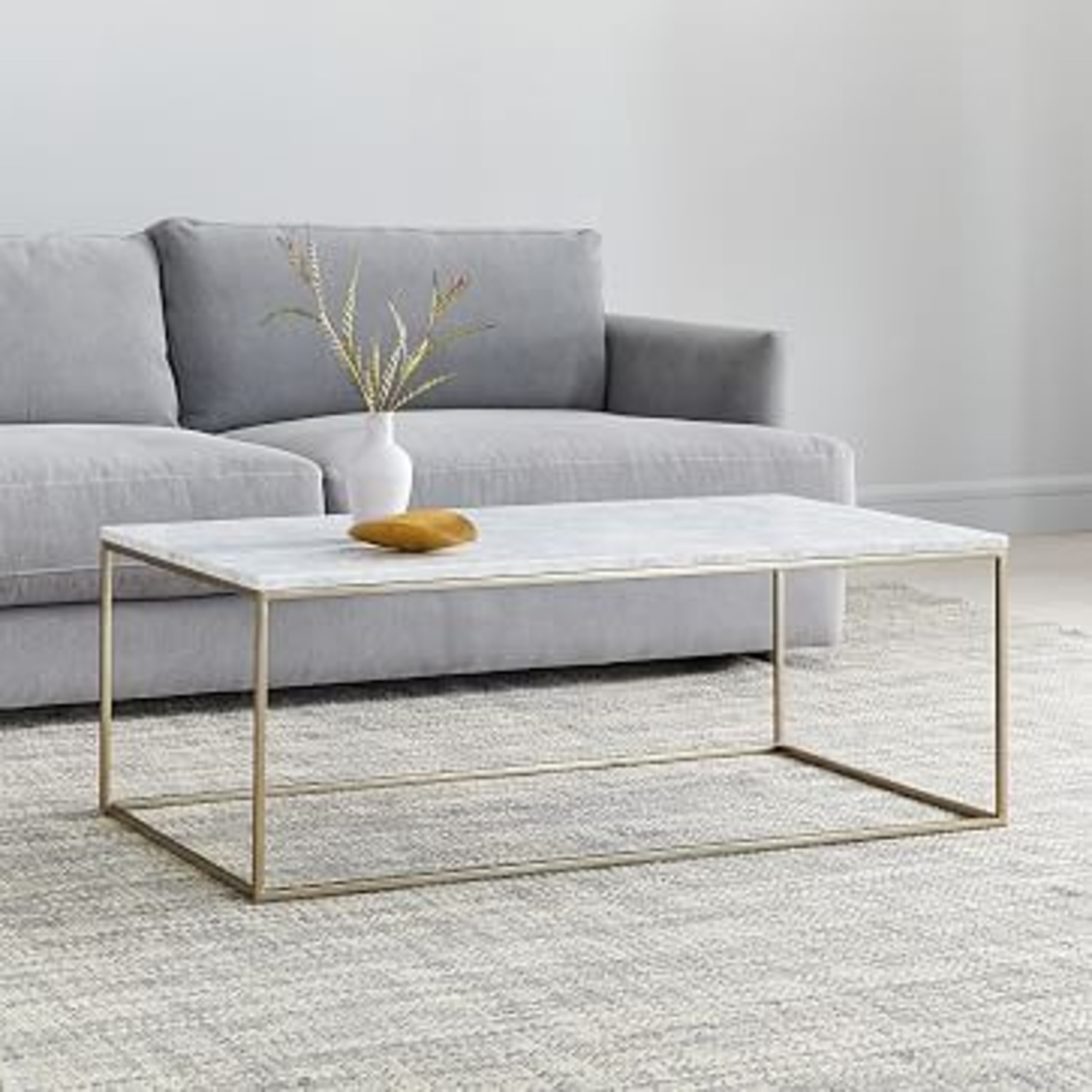 West Elm Streamline Rectangle Coffee Table - image-1