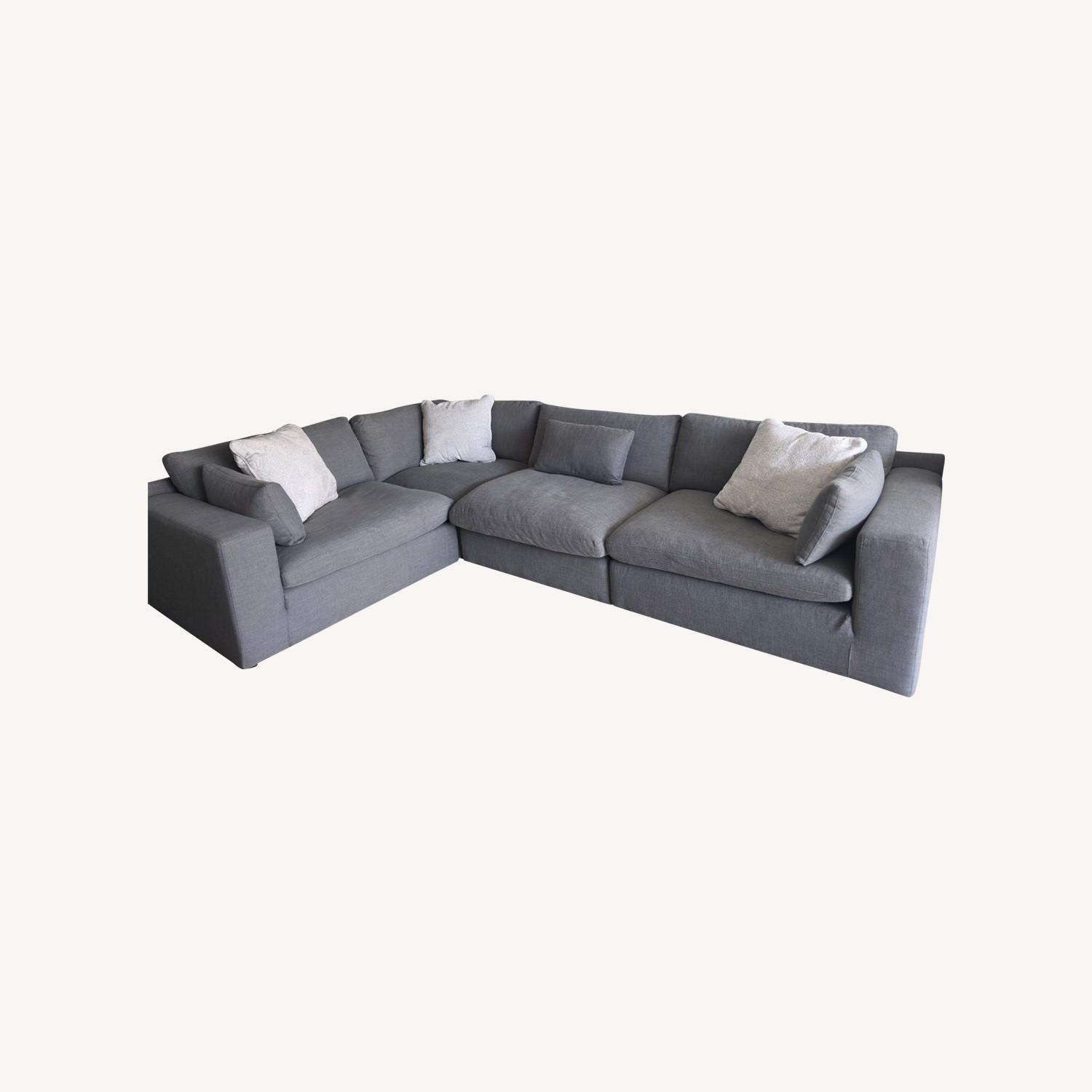 Ashley Furniture Light Gray 3+ Seater Sofa - image-0