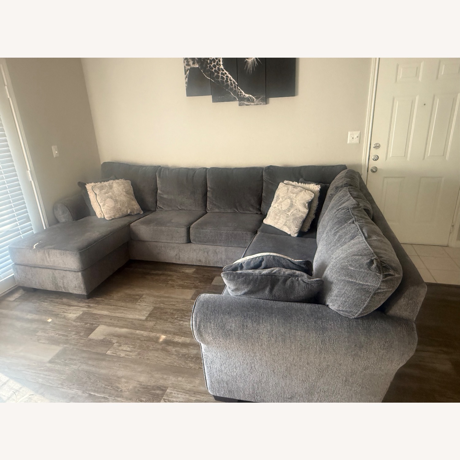 Grey Sectional Couch  - image-3