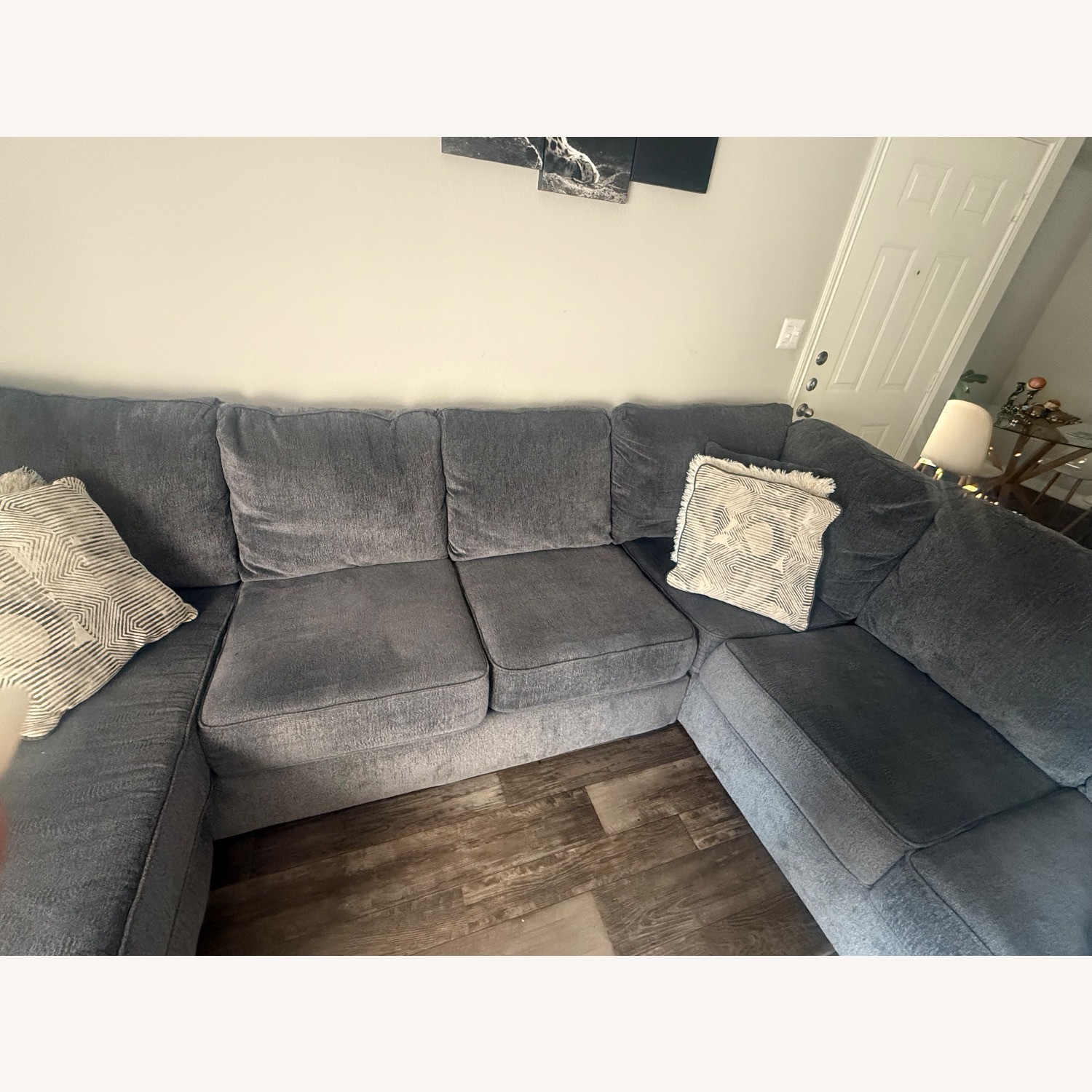 Grey Sectional Couch  - image-7