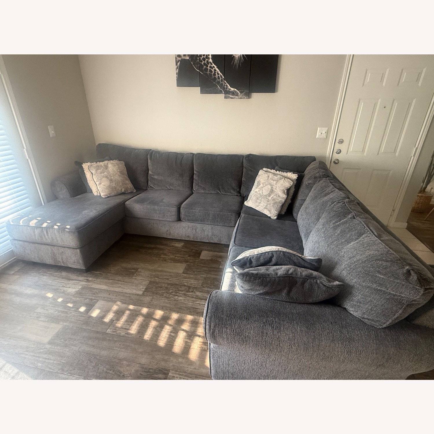 Grey Sectional Couch  - image-1