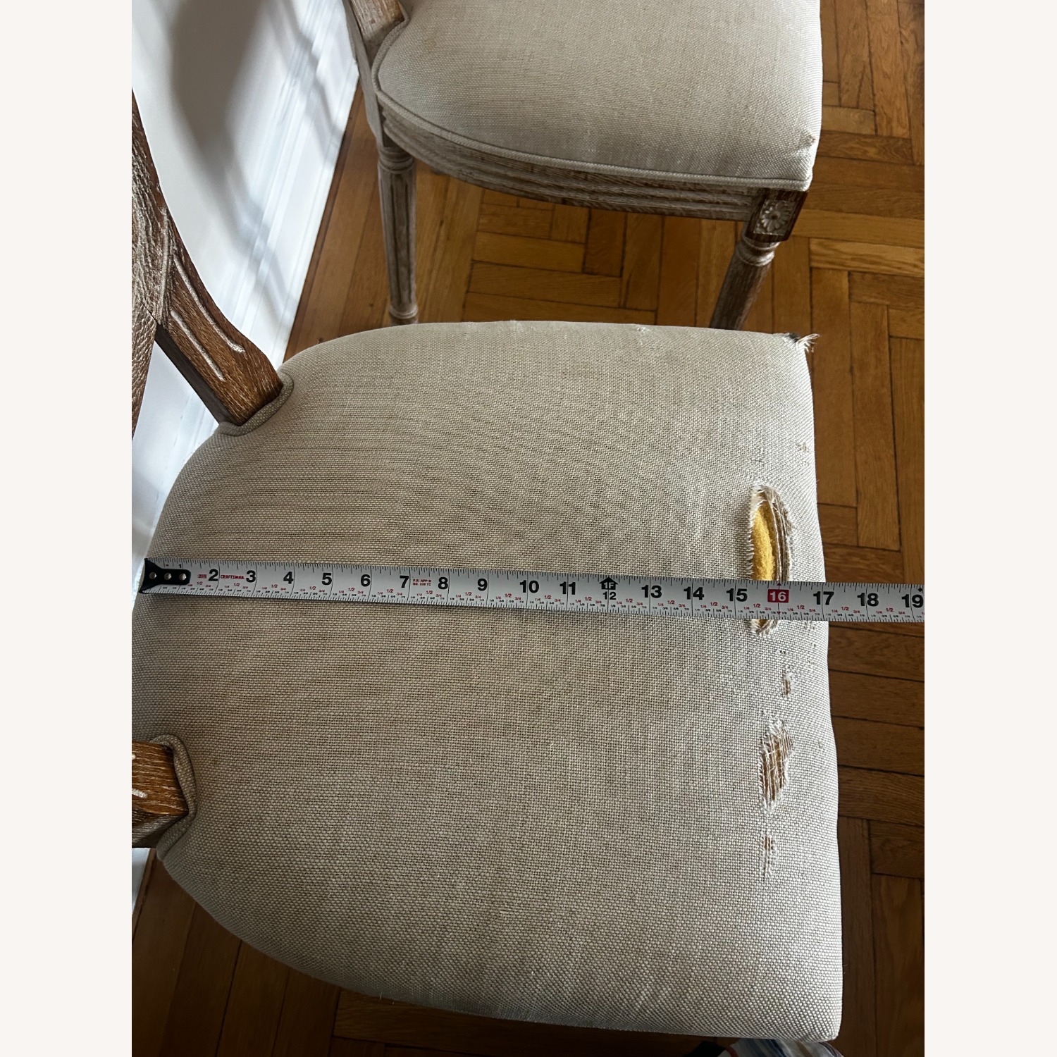 Restoration Hardware Natural Wood Dining Chair - image-6