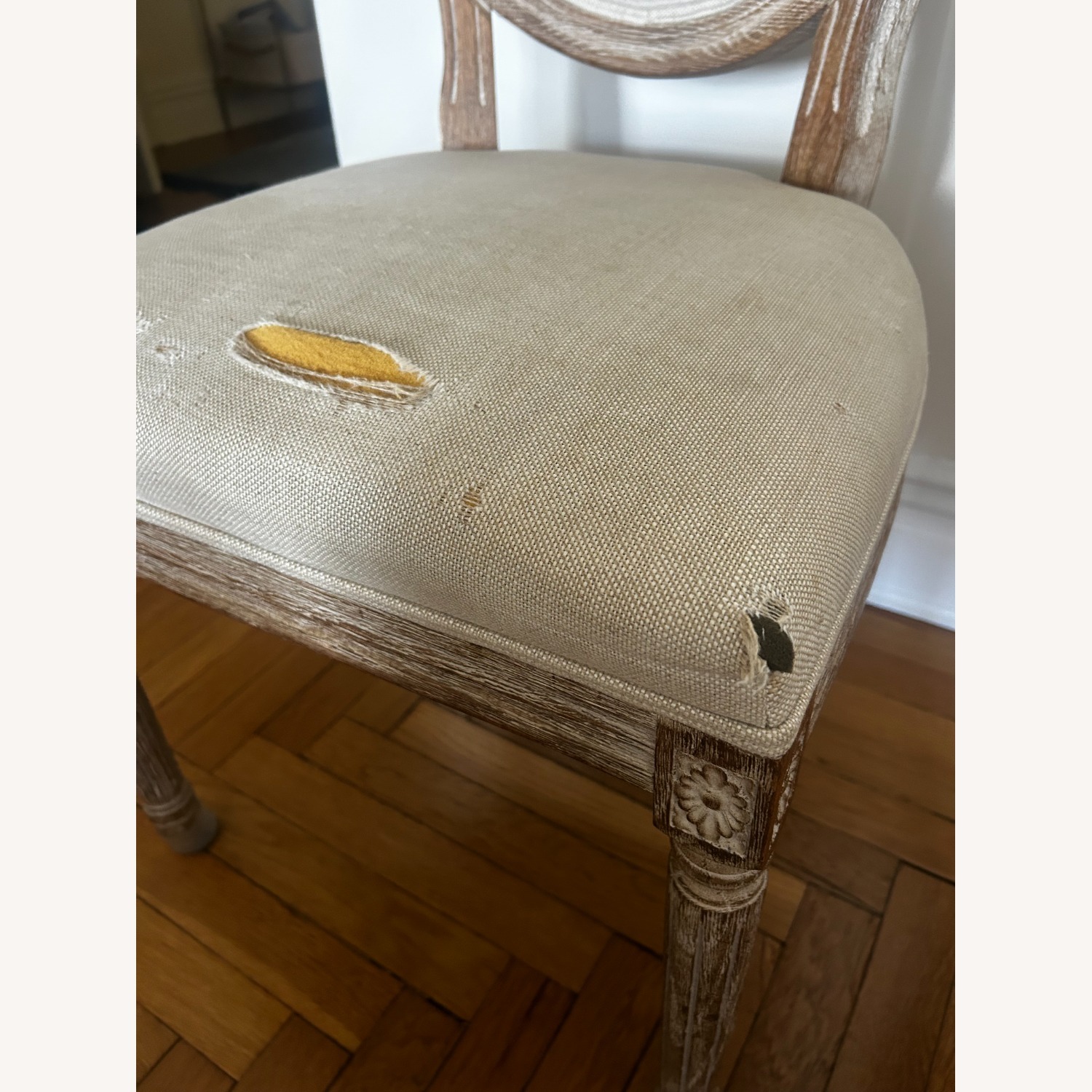 Restoration Hardware Natural Wood Dining Chair - image-8