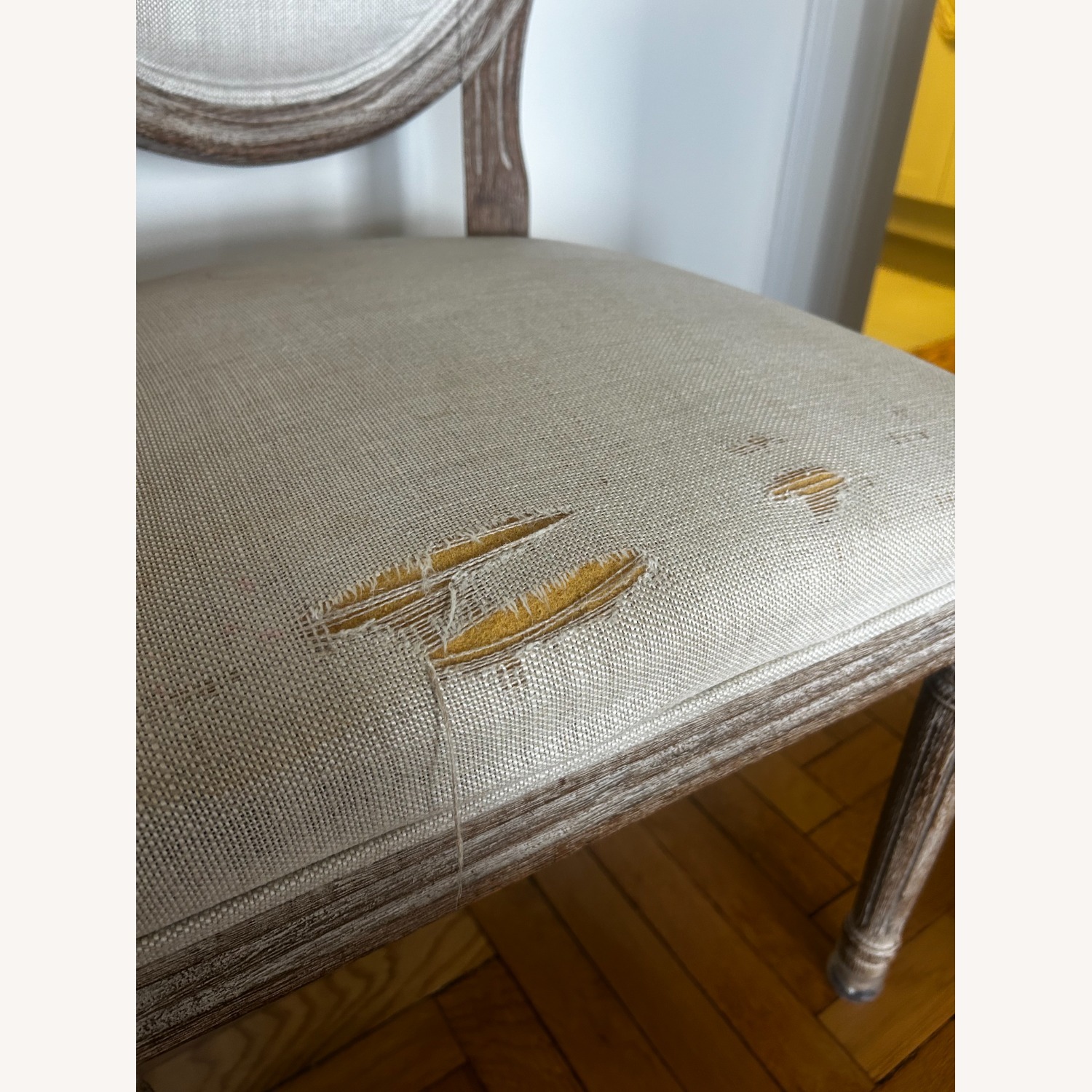 Restoration Hardware Natural Wood Dining Chair - image-4