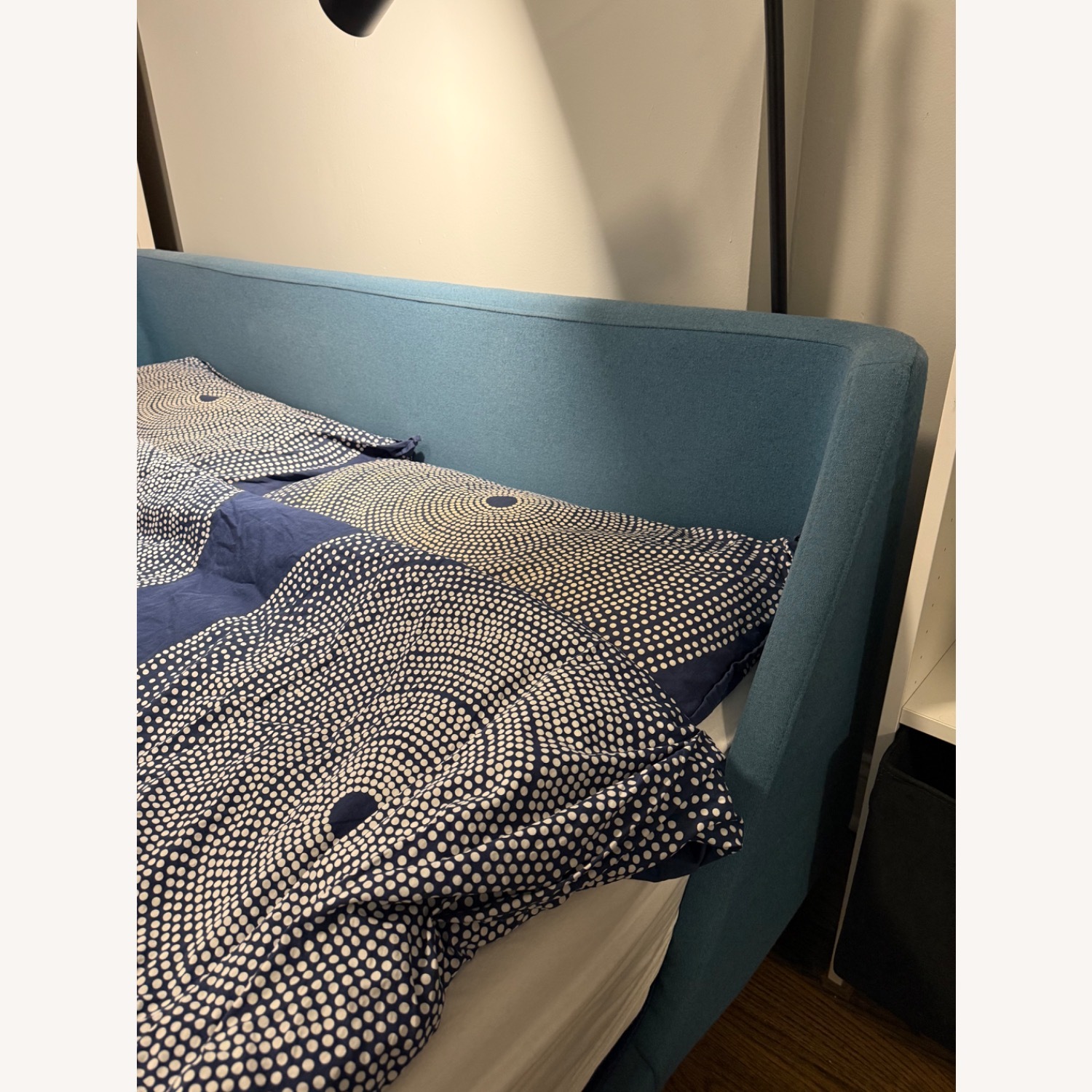 Blu Dot Nook Bef Blue Fabric King Bed - image-3