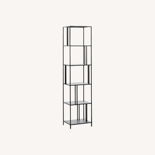 Used West Elm Black Profile Bookcase (18") for sale on AptDeco