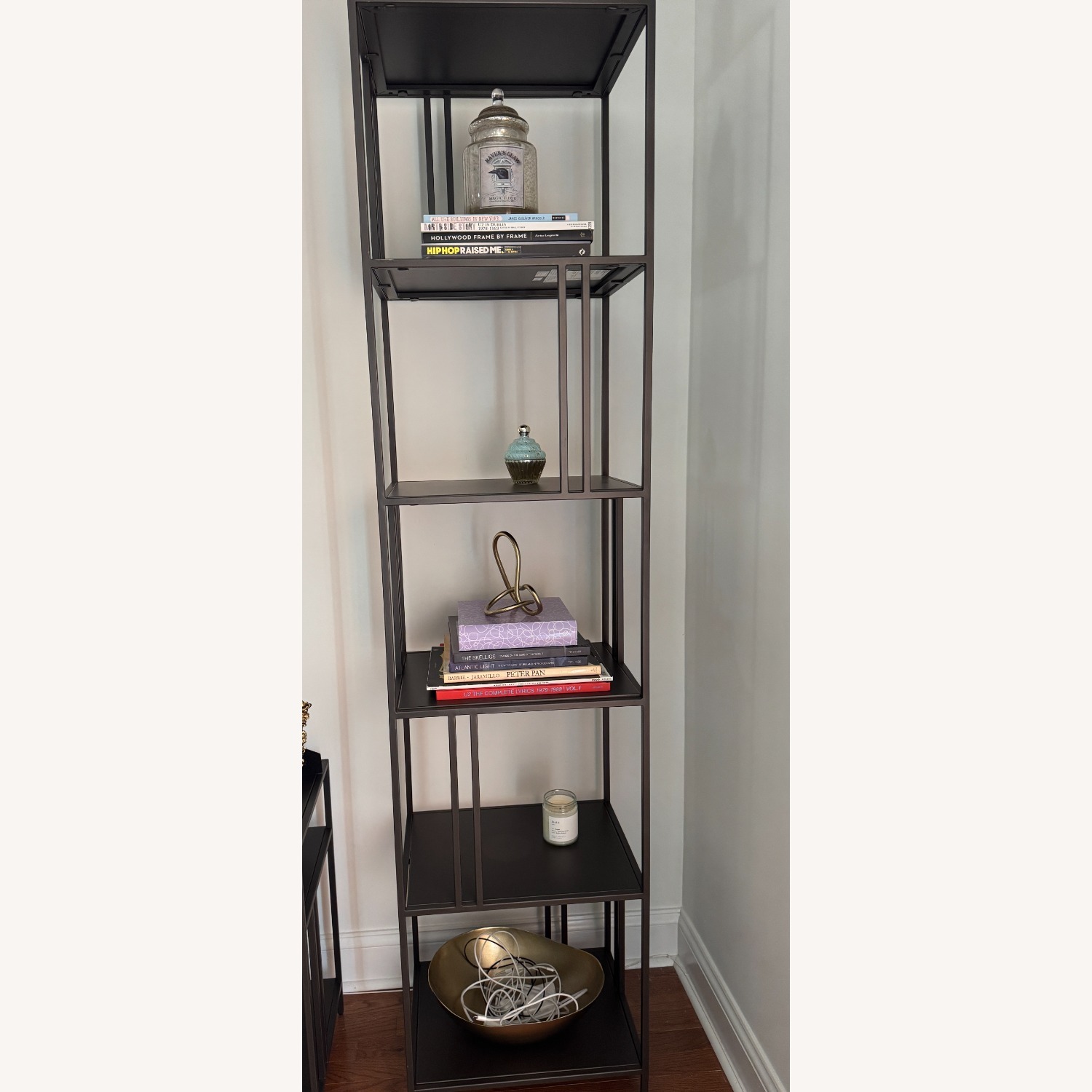 West Elm Black Profile Bookcase (18") - image-1