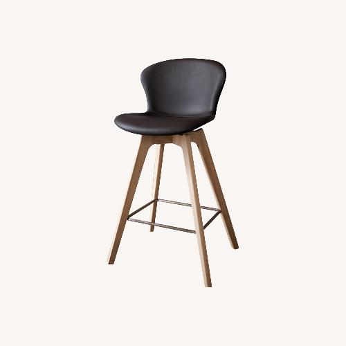 Used BoConcept Adelaide Orange Leather Stools for sale on AptDeco
