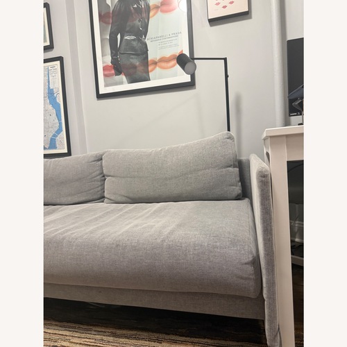 Used CB2 Tandom Light Gray Fabric Sleeper Sofa for sale on AptDeco