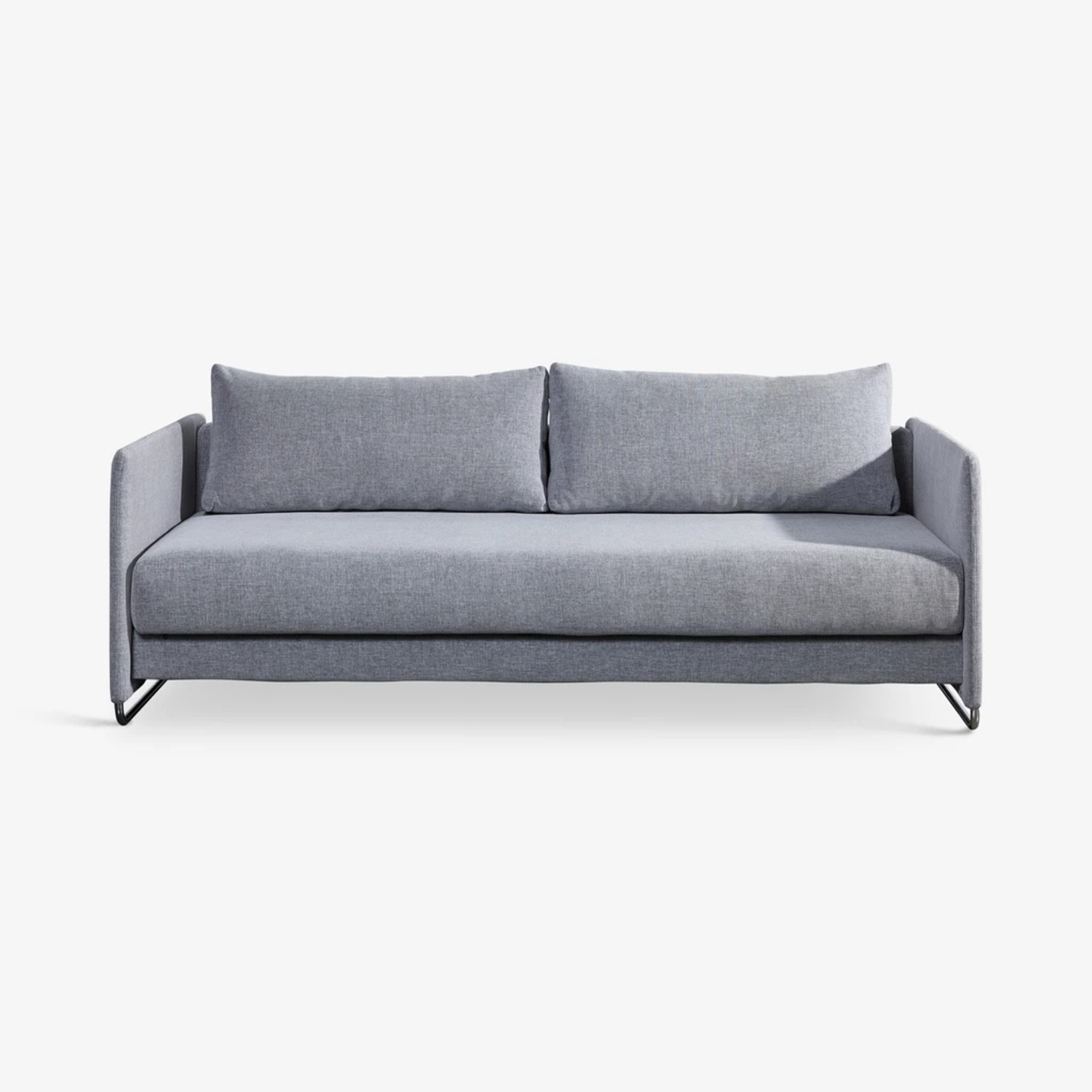 CB2 Tandom Light Gray Fabric Sleeper Sofa - image-4