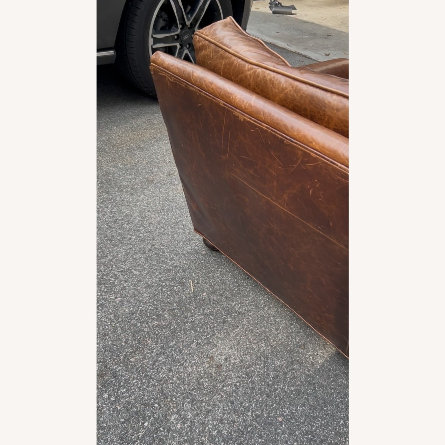 Restoration Hardware Dark Brown 3+ Seater Sofa - image-1