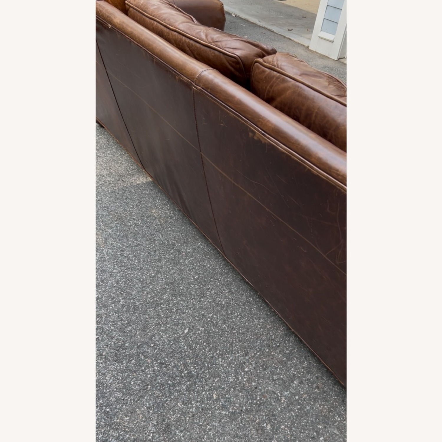 Restoration Hardware Dark Brown 3+ Seater Sofa - image-2