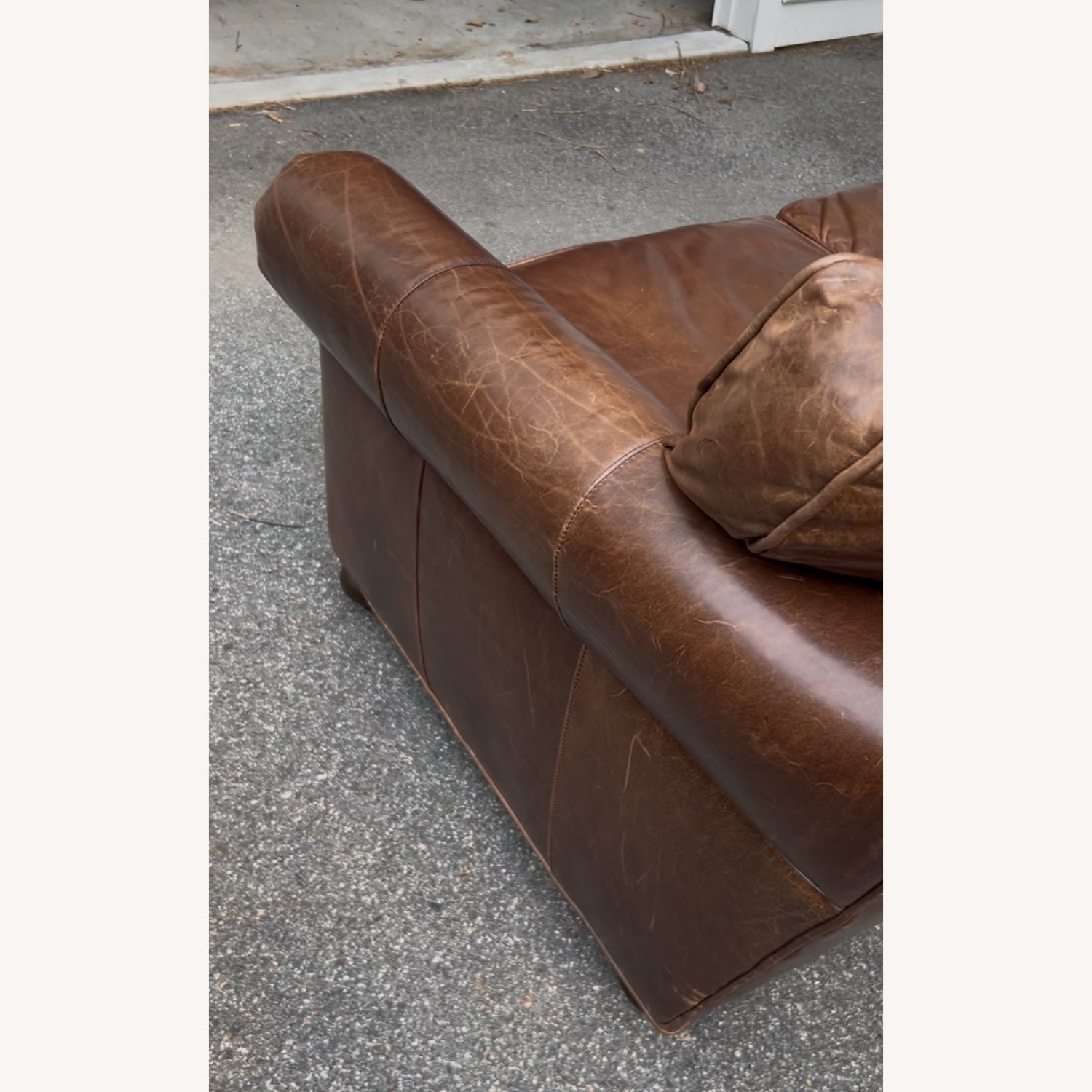 Restoration Hardware Dark Brown 3+ Seater Sofa - image-4