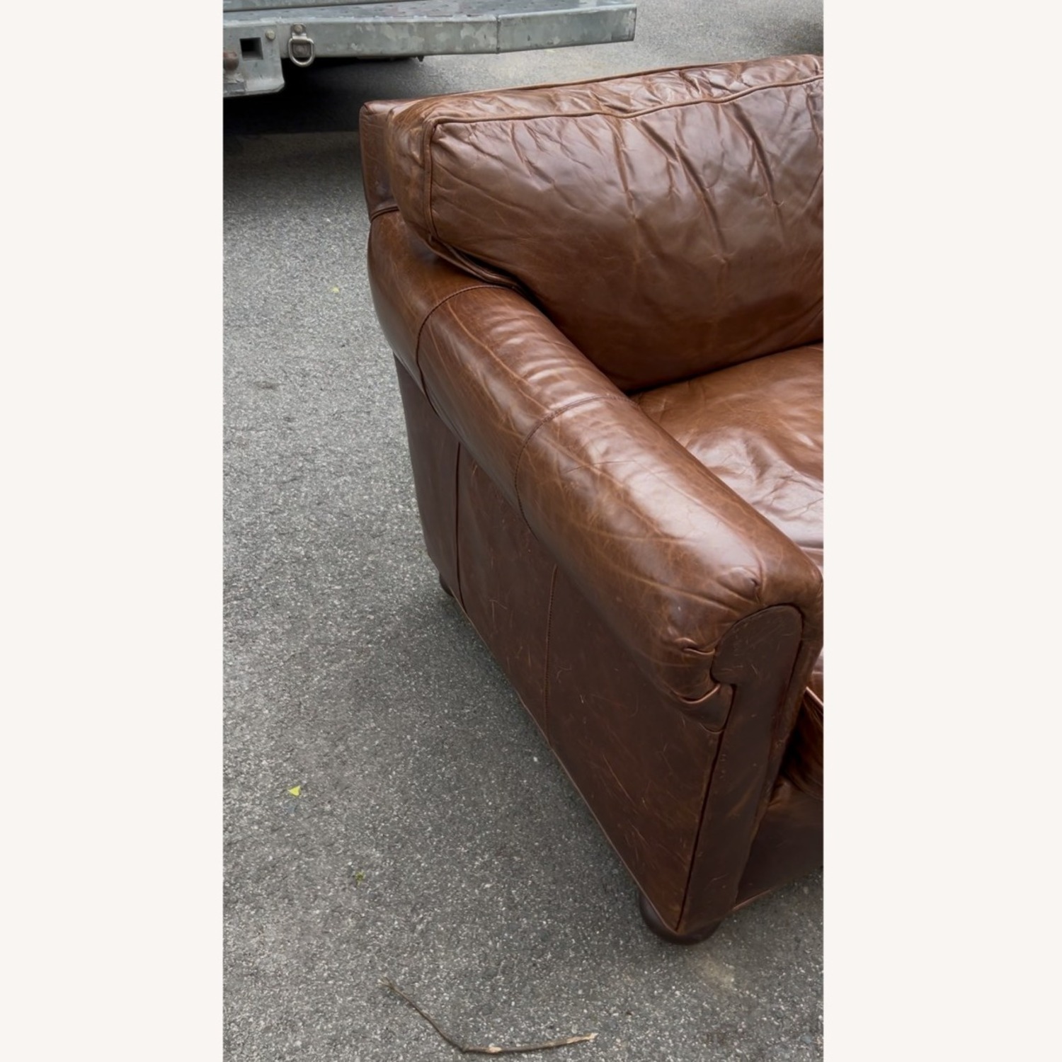 Restoration Hardware Dark Brown 3+ Seater Sofa - image-3