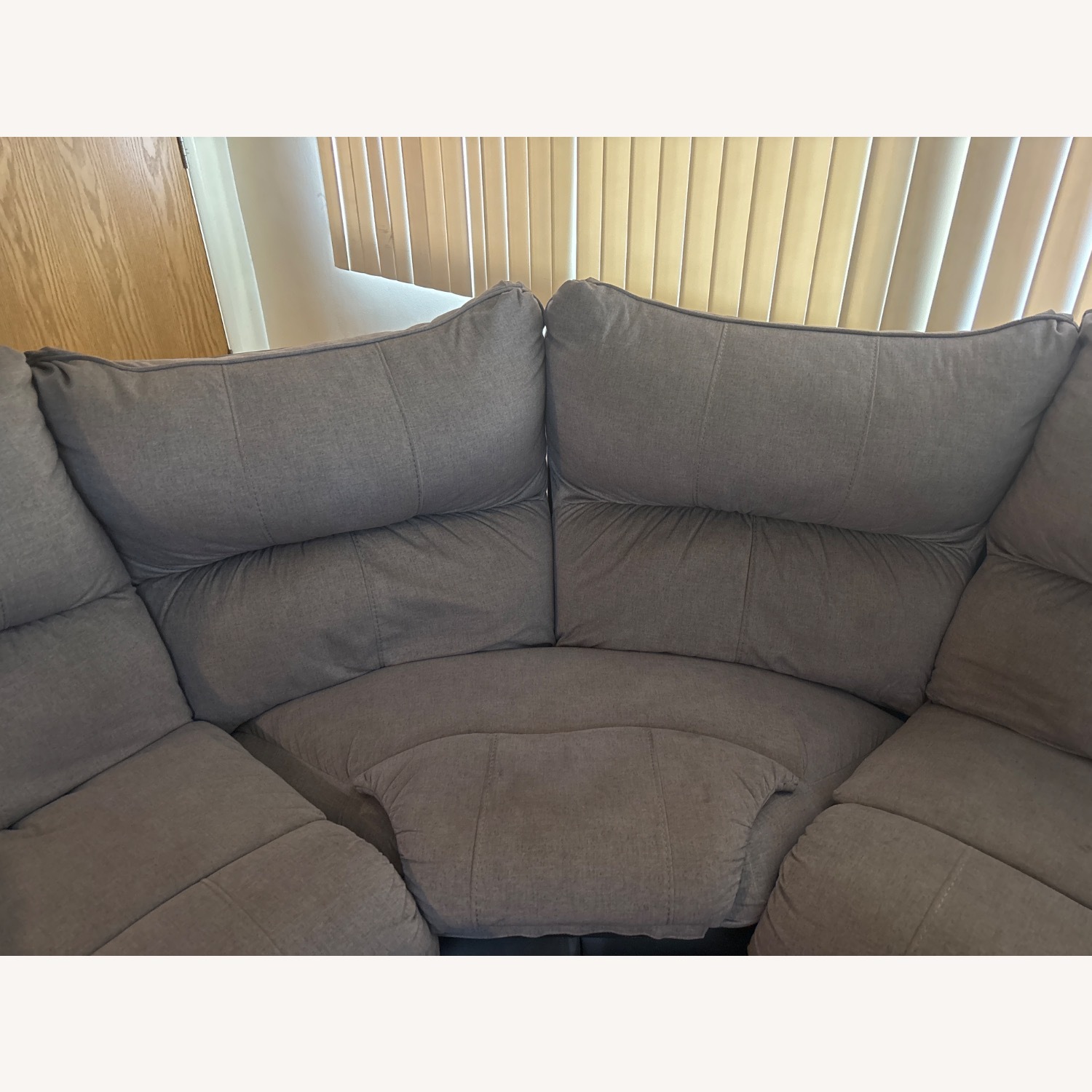 Dark Gray Fabric 2 Piece Sectional - image-9