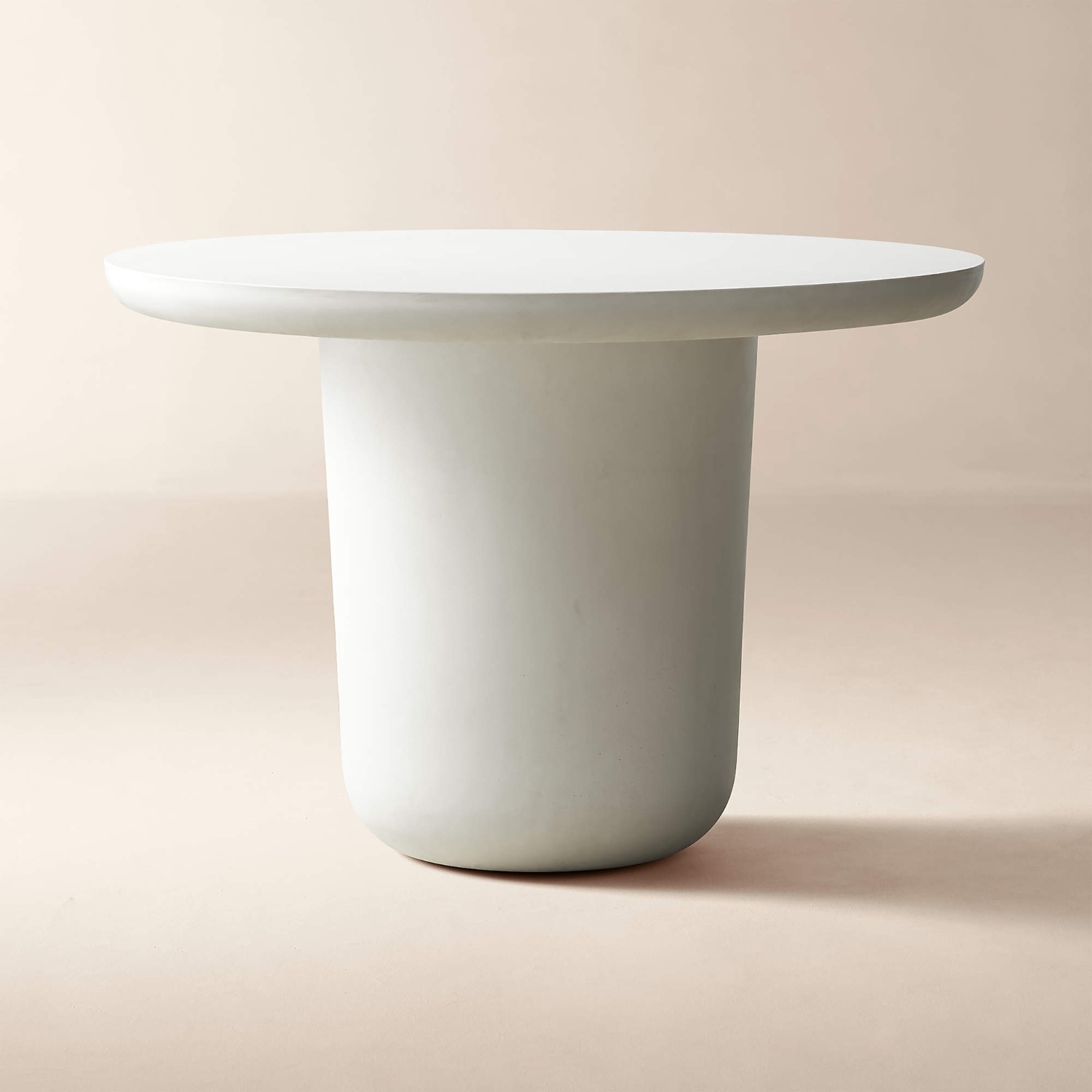CB2 Lola 45" Round Ivory Concrete Dining Table - image-4