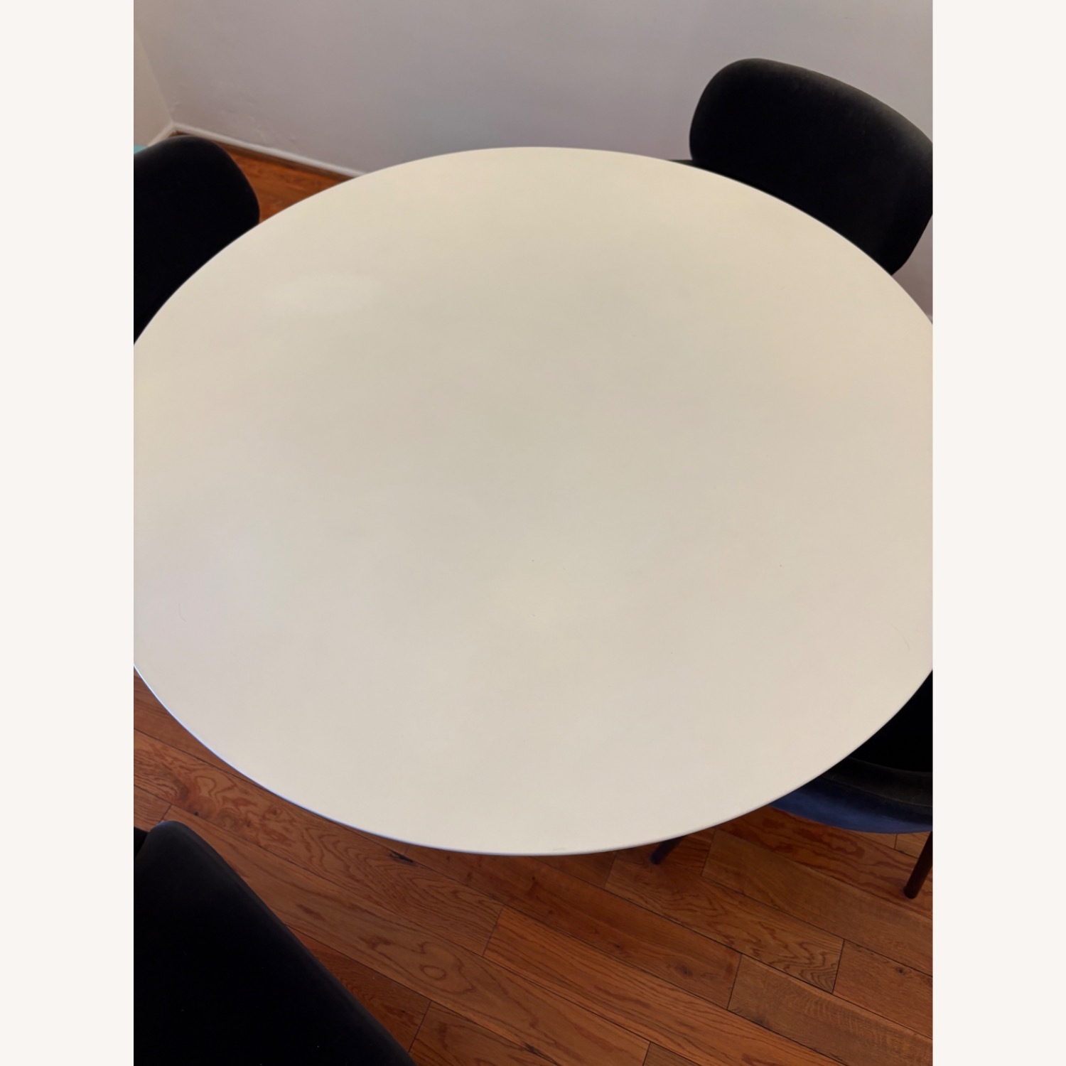 CB2 Lola 45" Round Ivory Concrete Dining Table - image-2