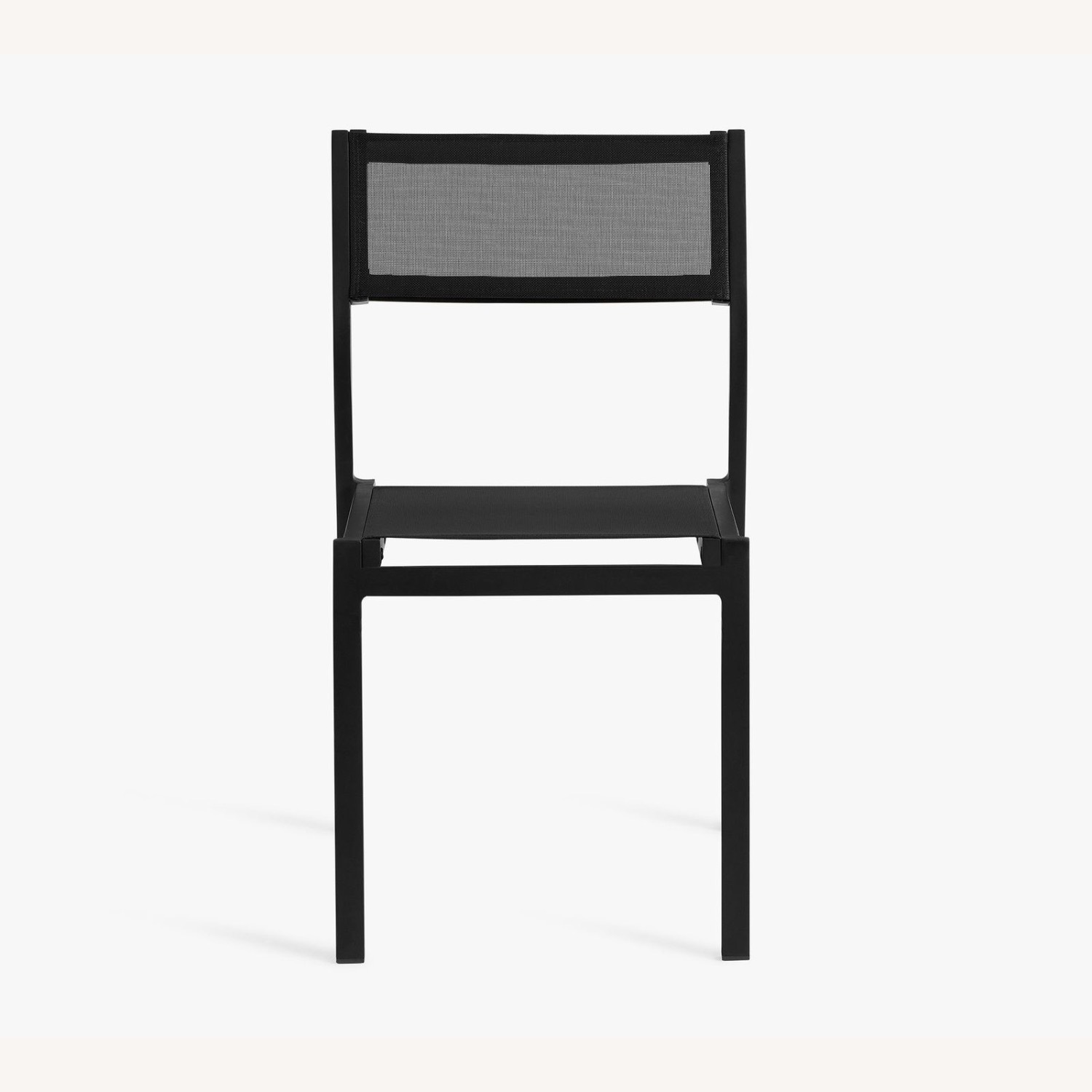 Pottery Barn Black Metal Stackable Dining Chairs - image-4