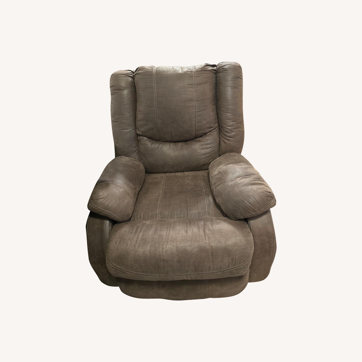 Ashley Furniture Bladewood Dark Brown Fabric Recliner - image-0