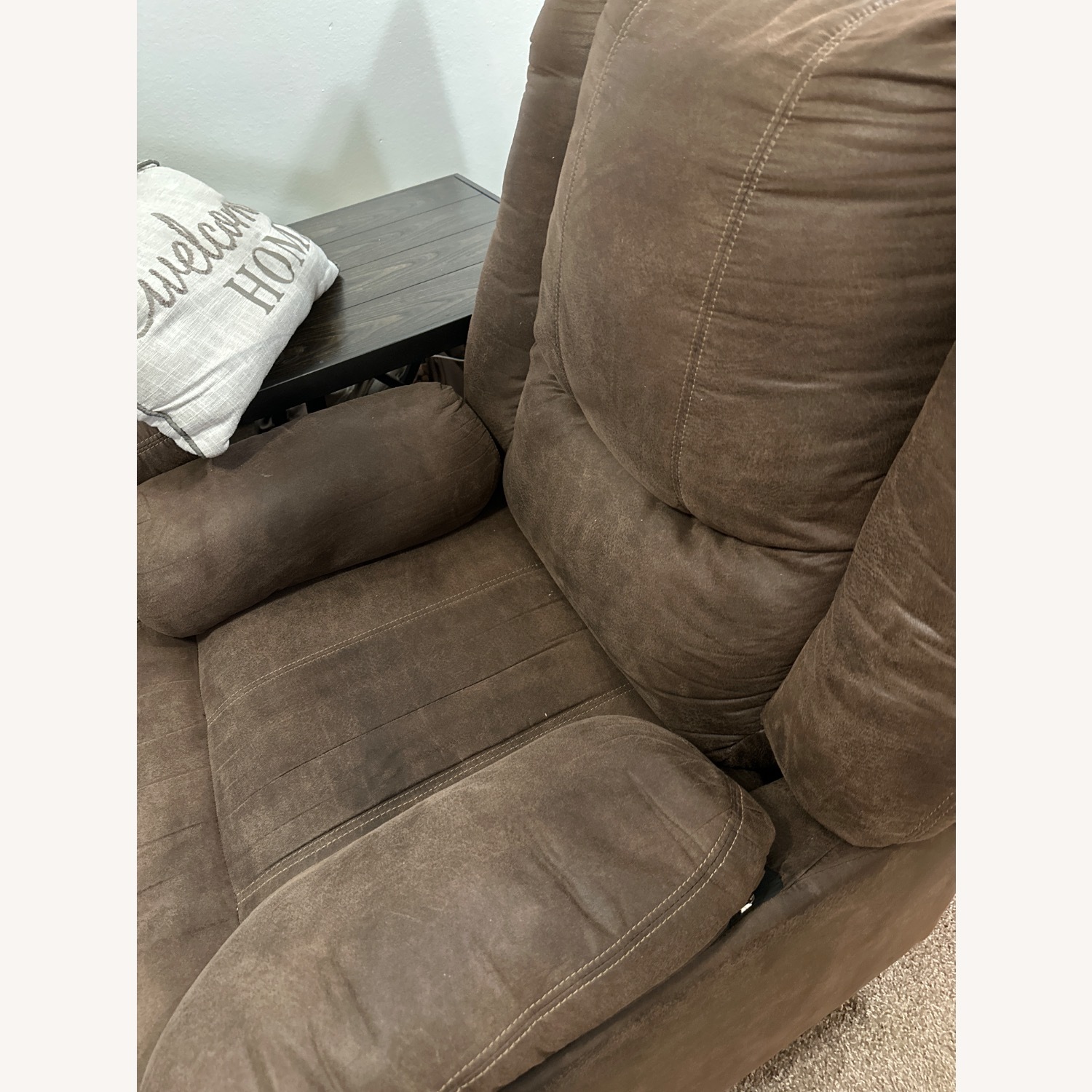 Ashley Furniture Bladewood Dark Brown Fabric Recliner - image-2
