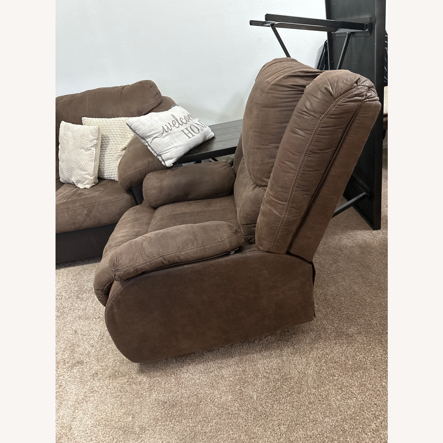 Ashley Furniture Bladewood Dark Brown Fabric Recliner - image-3