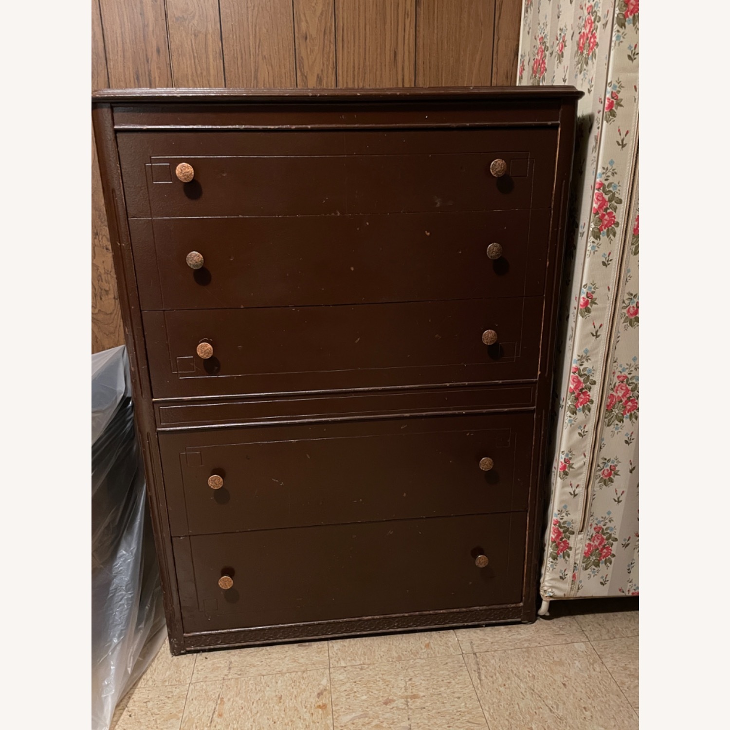 Vintage Mid-Century Modern 5-Drawer Dresser - image-1
