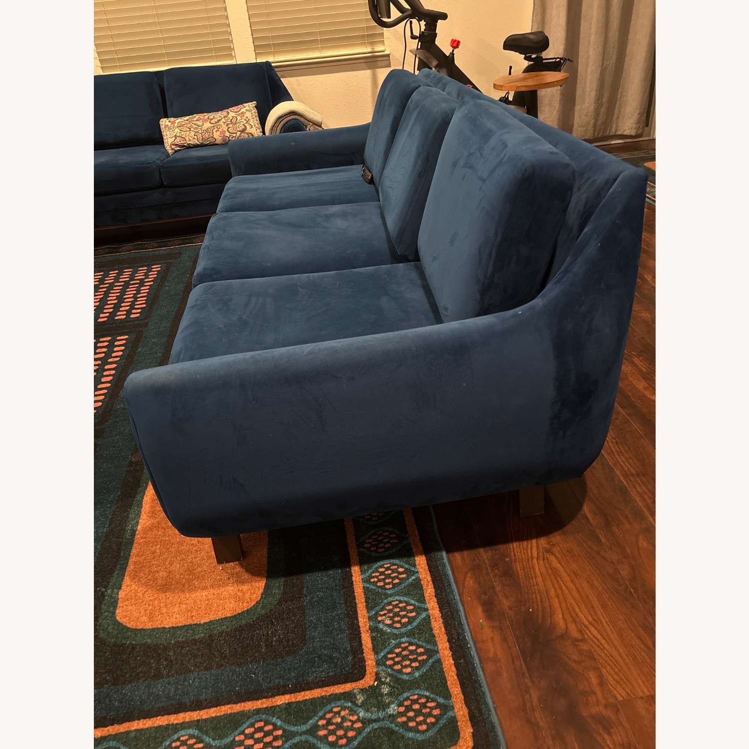 Joybird Custom Calhoun Cobalt Blue Sofa - image-2