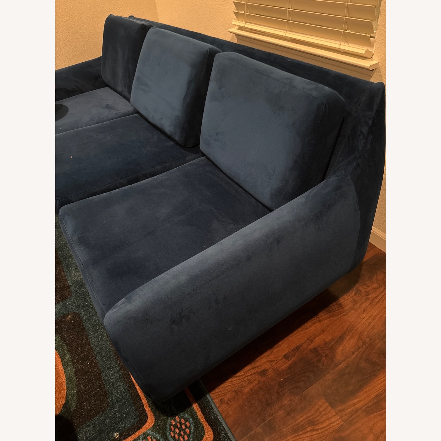 Joybird Custom Calhoun Cobalt Blue Sofa - image-3