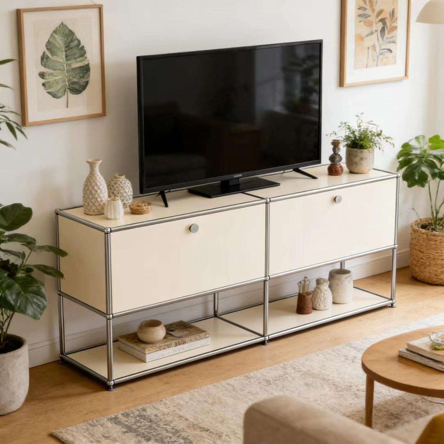 White Metal Sideboard - image-1