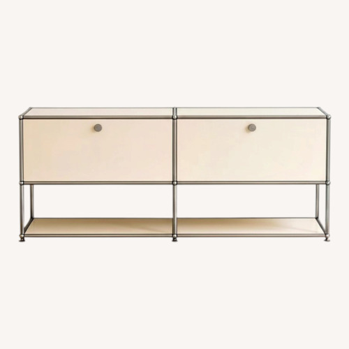 Used White Metal Sideboard for sale on AptDeco