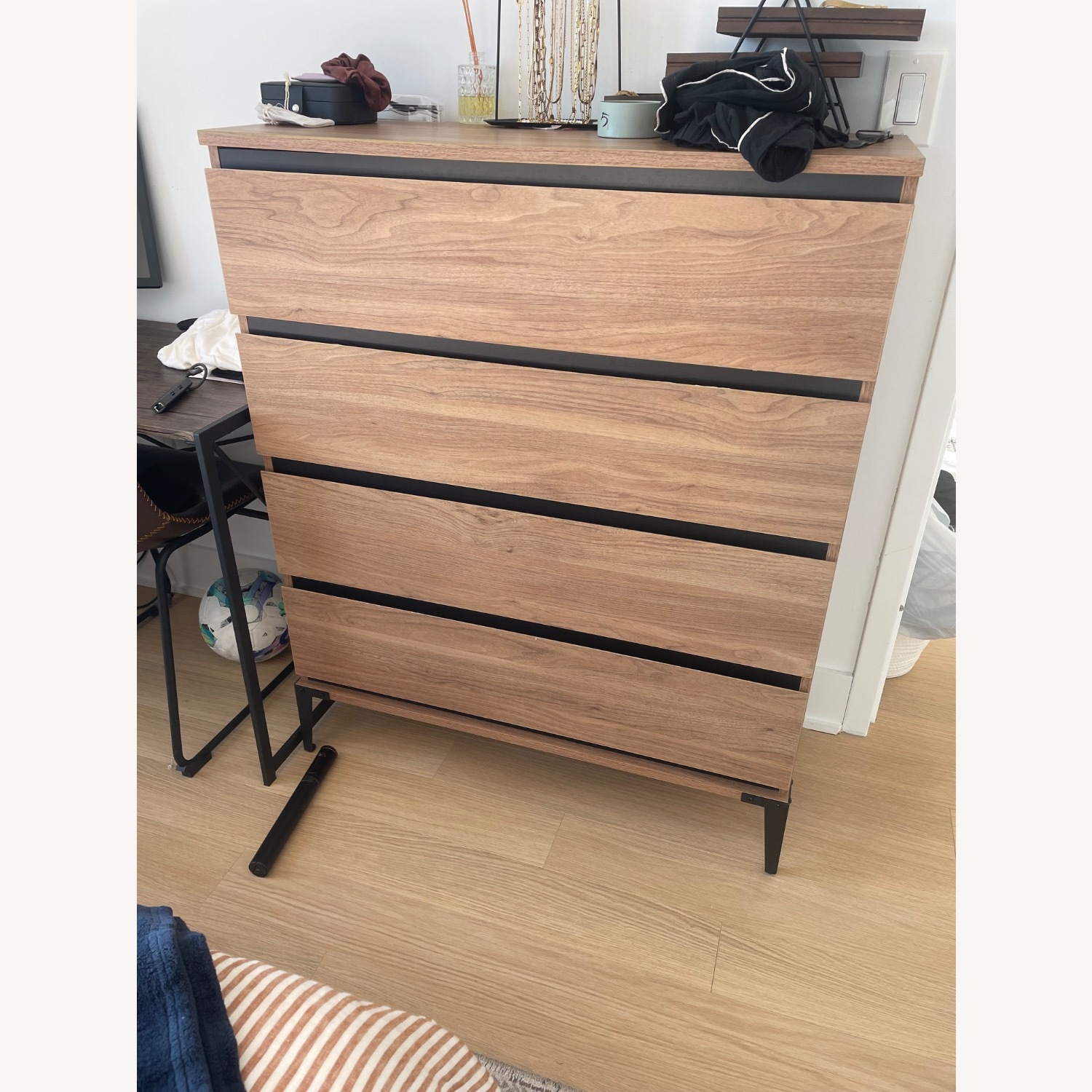 Walker Edison Light Brown Wood Dresser - image-1