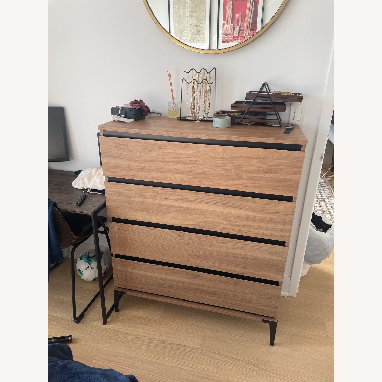 Walker Edison Light Brown Wood Dresser - image-2