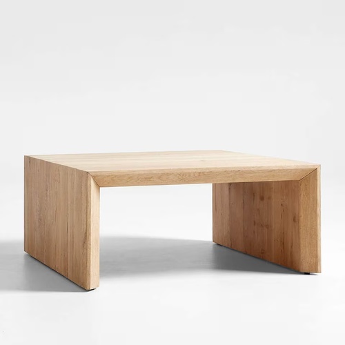 Used Crate & Barrel Natural Wood Coffee Table for sale on AptDeco