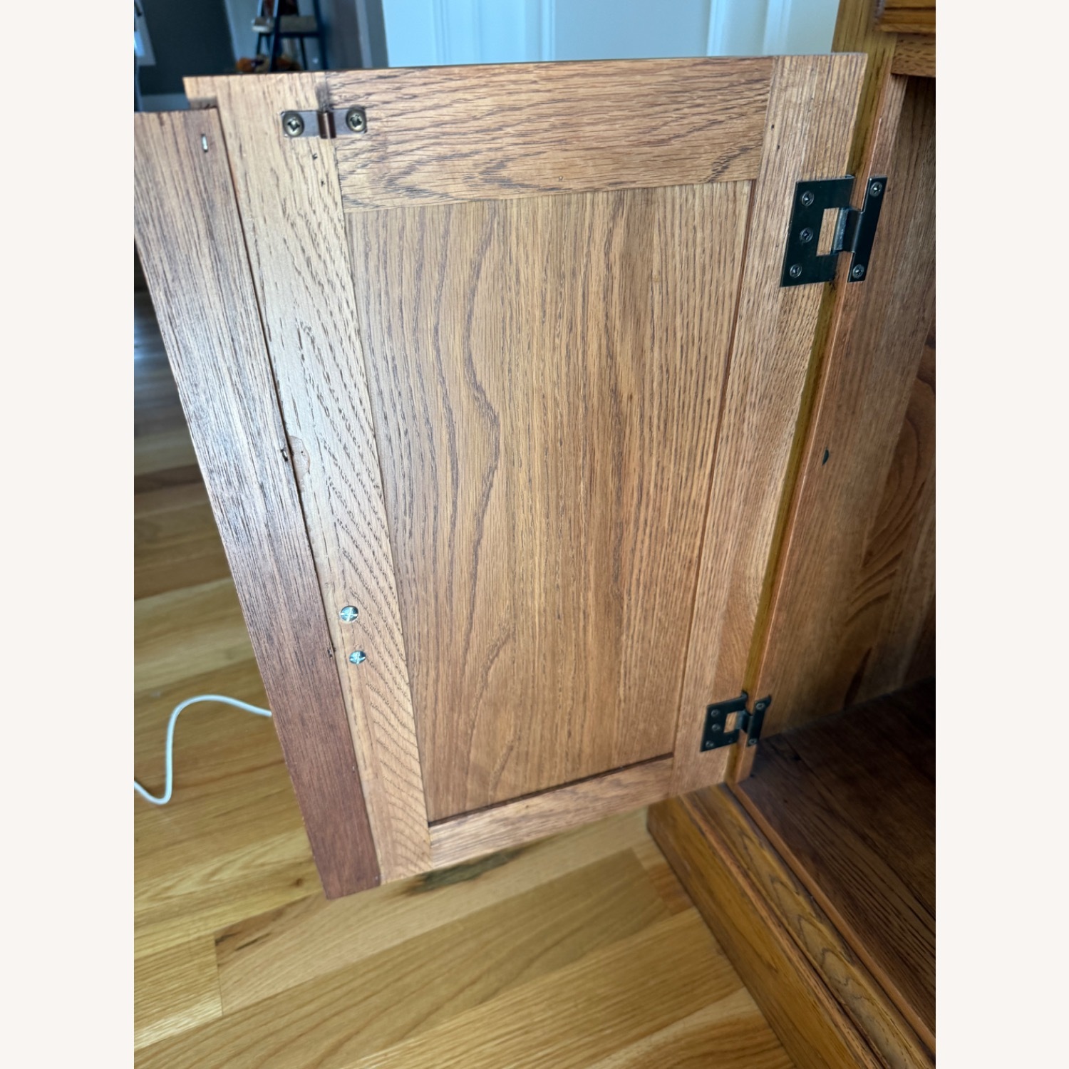 Cochrane Oak Buffet Server – Vintage, Made in USA - image-2