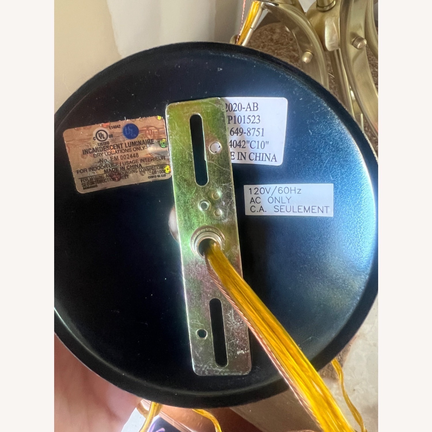 5 Light Brushed Bronze Hanging Light Fixture - image-9