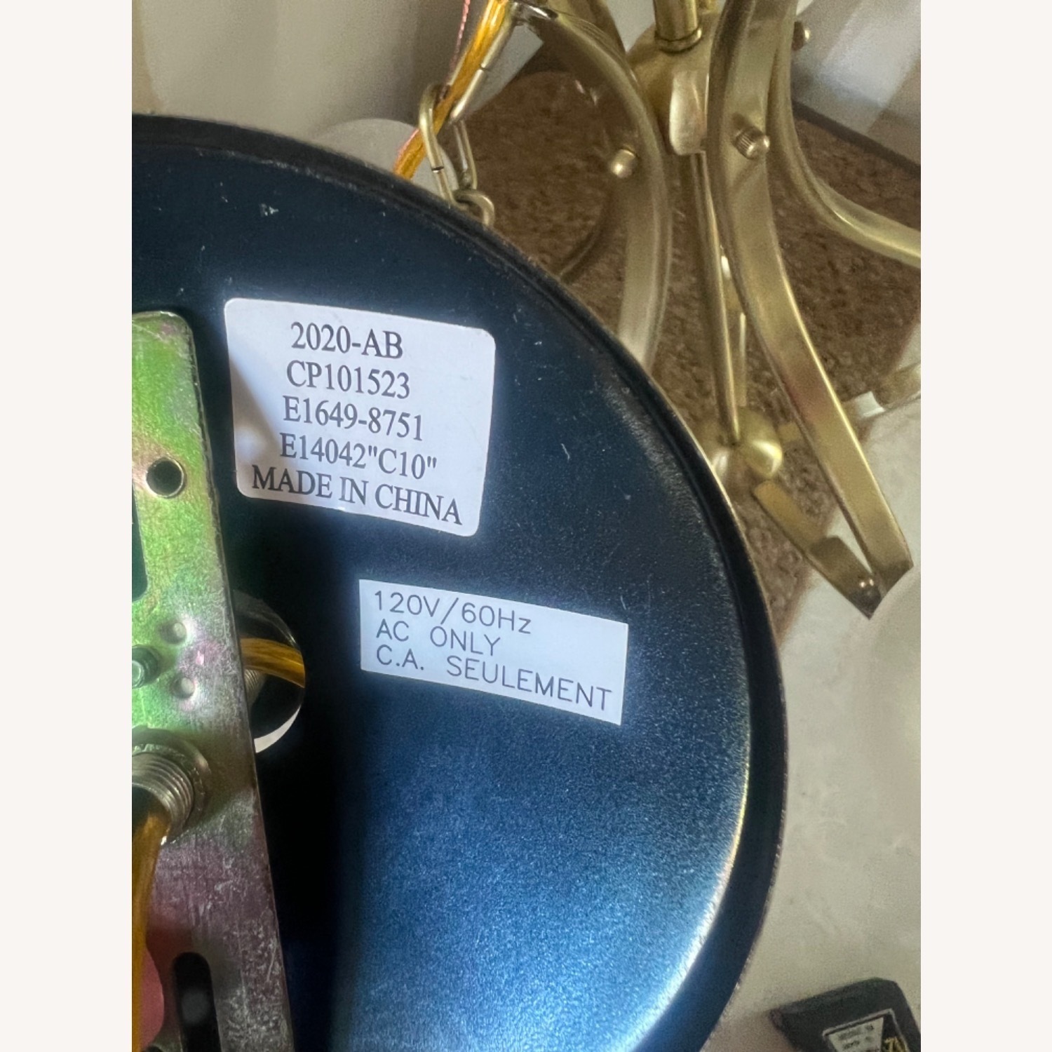 5 Light Brushed Bronze Hanging Light Fixture - image-10