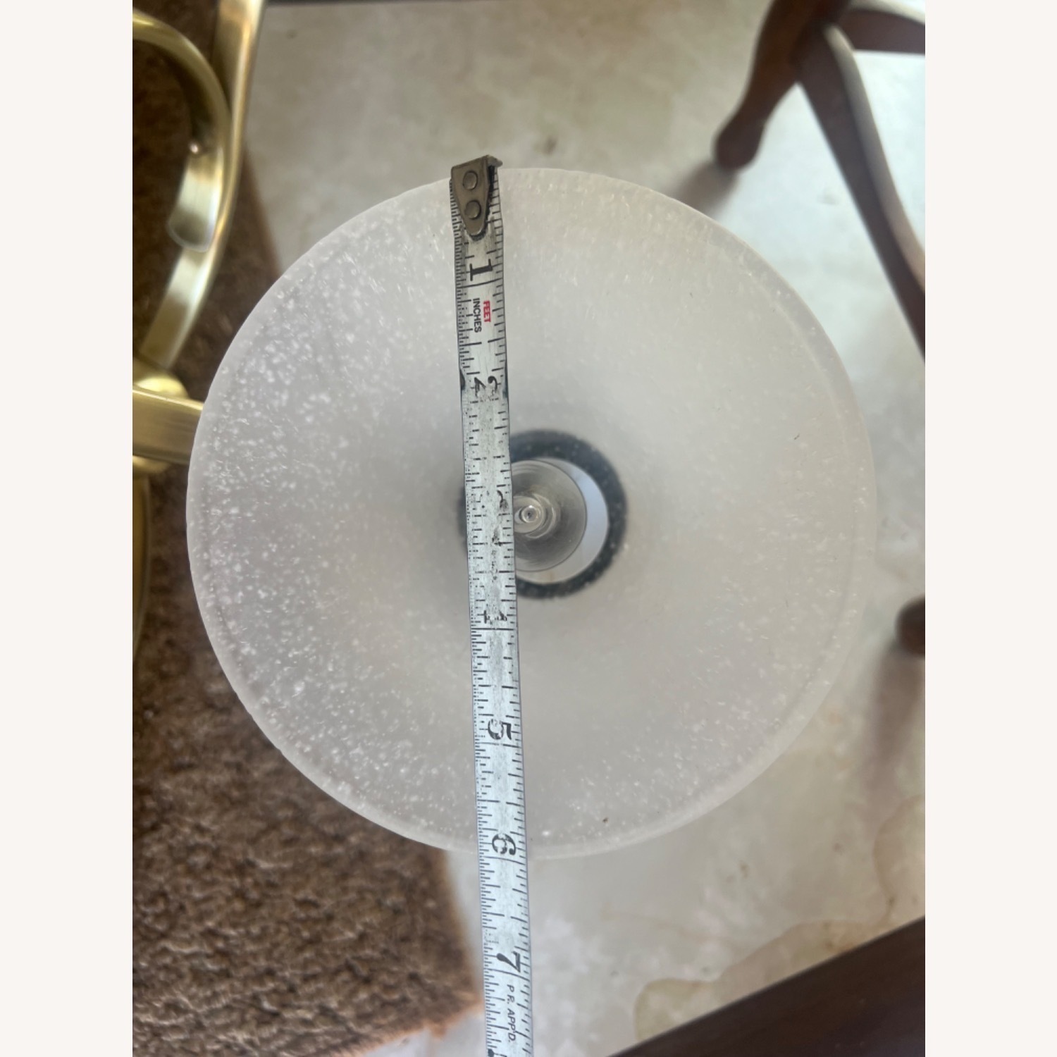 5 Light Brushed Bronze Hanging Light Fixture - image-8