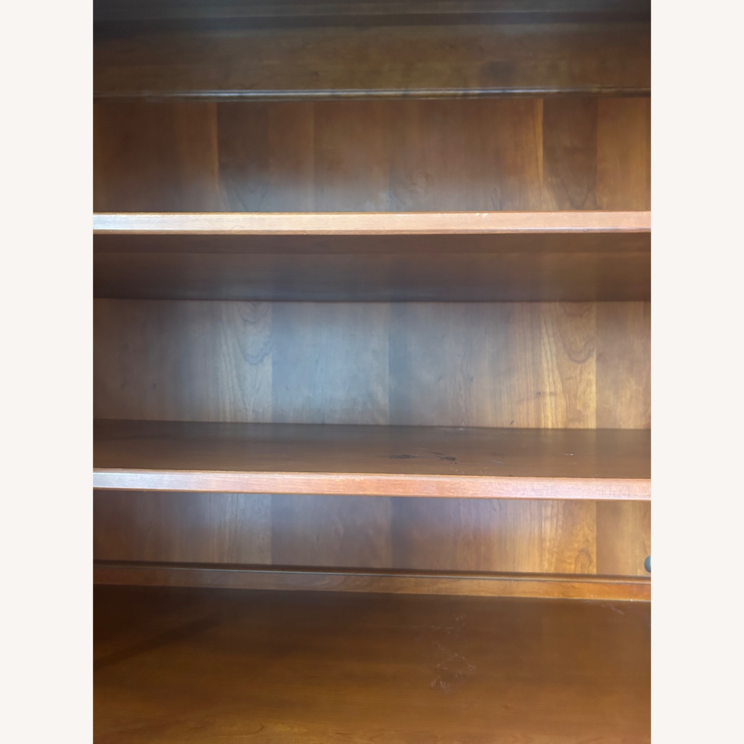 Ethan Allen Light Brown Wood Armoire - image-6