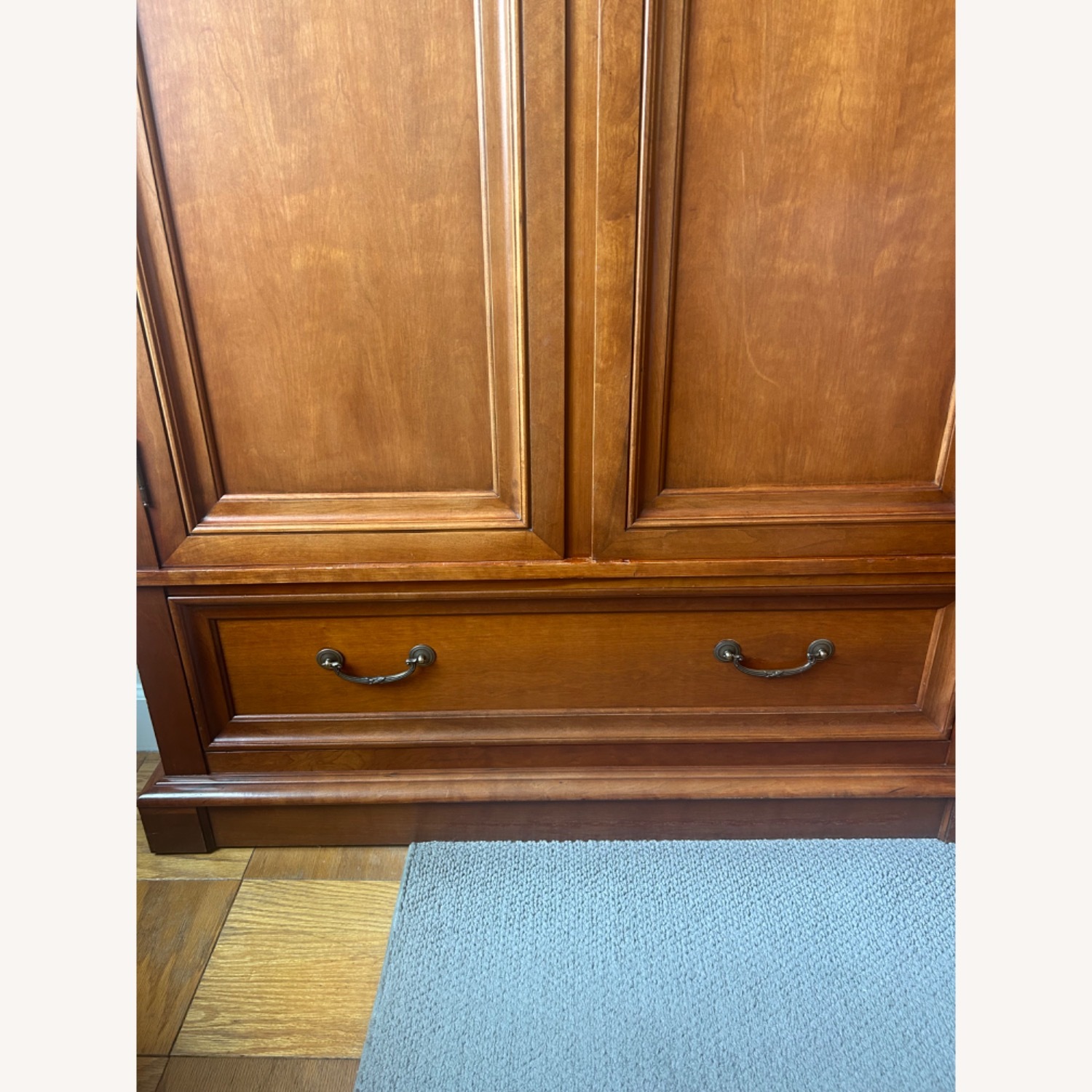 Ethan Allen Light Brown Wood Armoire - image-3