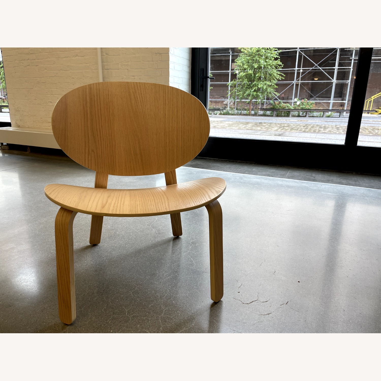 IKEA Fröset White Stained Oak Accent Lounge Chairs - image-3