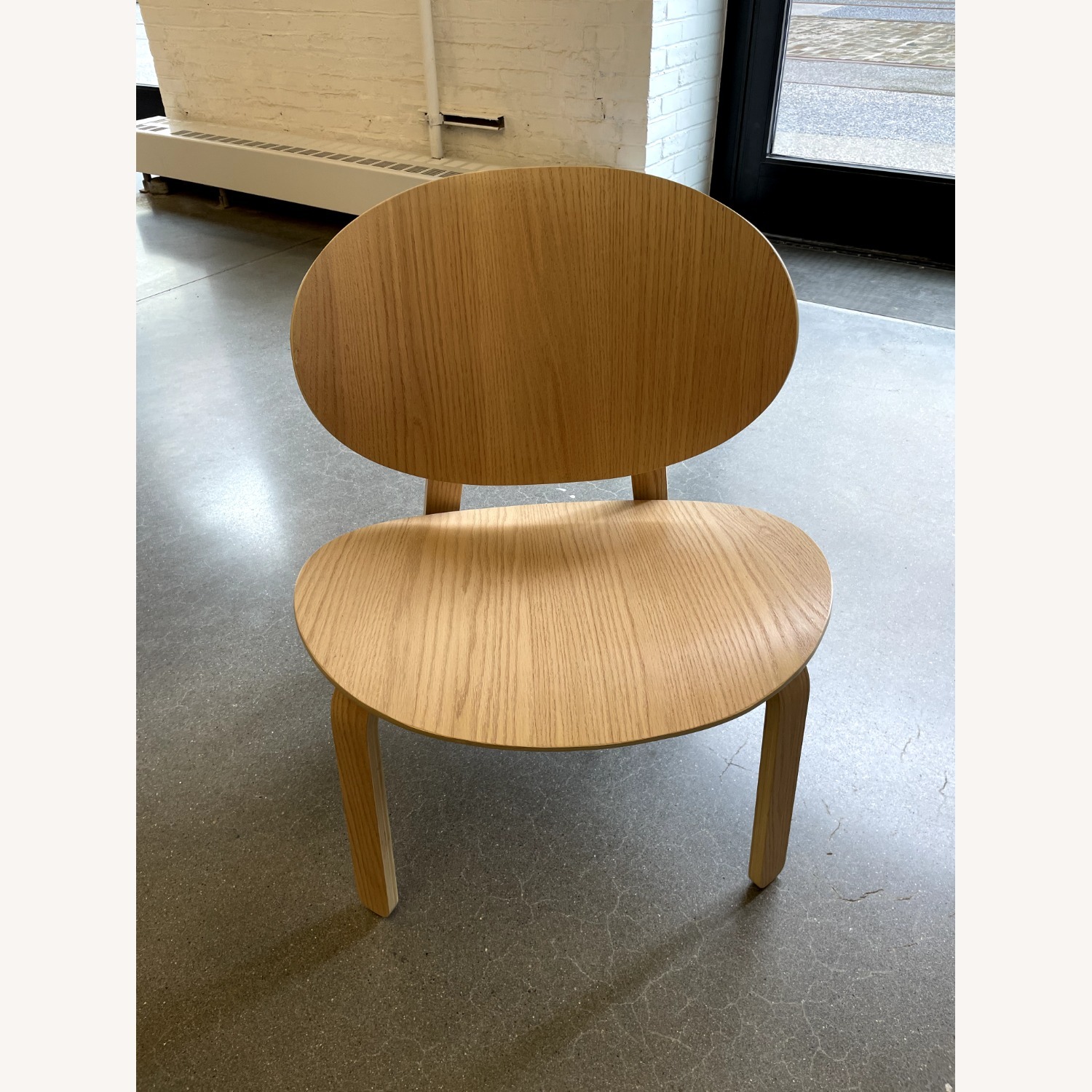 IKEA Fröset White Stained Oak Accent Lounge Chairs - image-2