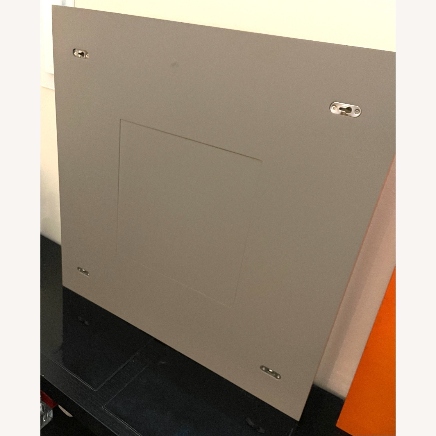 Orange Wood Wall Mirror - image-4